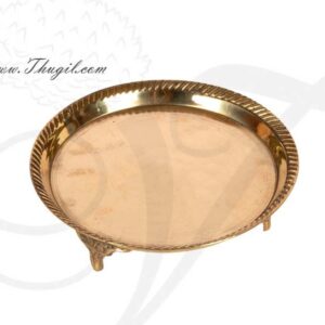 5" Brass Pooja Stand Plate for Puja Buy Now