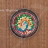 5.5 inches Meenakari Peacock Design Steel Thamboolam Plate Buy Now