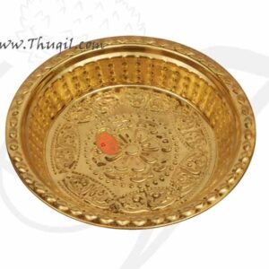 Brass Pooja Plate Thambalam Thattu Offering Plates Buy Now 10 inches