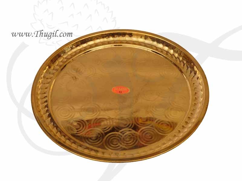 Brass Pooja Plate Deity Daily use Thattu Buy Now 10"