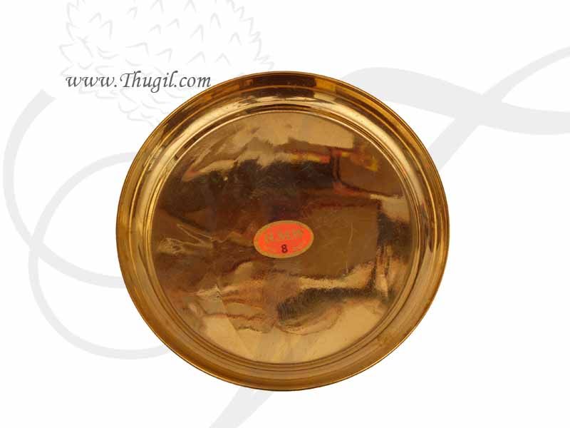 Brass Pooja Plate Deity Daily use Thattu Buy Now 7"