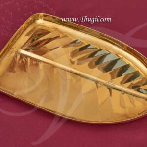 Banana Leaf Design Thattu Brass Plate Buy Now 10"