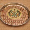 Peacock Design Steel Thamboolam Meenakari Plate Buy Now 12 inches