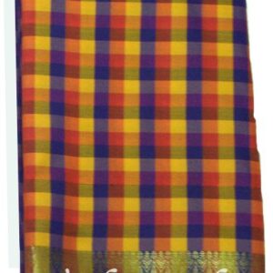 Amman Devi Deity Durga Murthi Idol Saree Wrap Costume with Zari Border