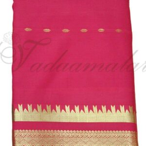 Amman Devi Deity Durga Murthi Idol Saree Wrap Costume with Zari Border