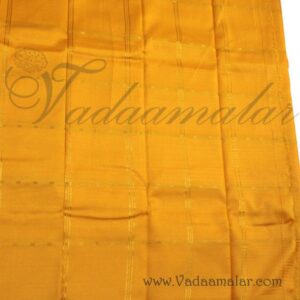 Yellow Color Saree With Zari Woven Poly Cotton Saree Amman Devi Saree From South India