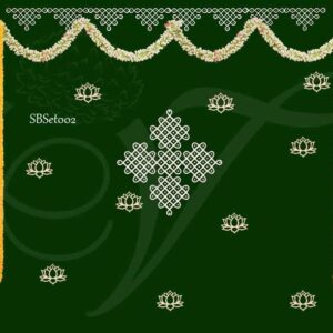 Backdrop DYI Set Easy Diwali Decor in Indian style 6 feet x 4 feet