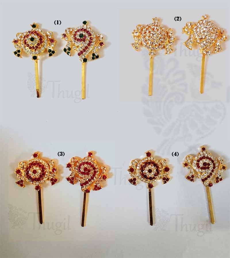 Shanku Chakra Perumal Ornaments Balaji Ornaments 2.2 Inches