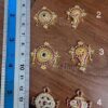 Small Mini Multi Colour AD stone Shanku Chakra Perumal Ornaments Balaji Ornaments