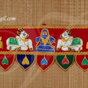 Sivan Lingam Entrance Decorative Cloth Vasal Thoranam Temple Buy Now 35"