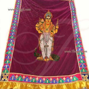 Satin Screen Thirai Seelai Murugar Hindu Temple Altar Cloth Buy online