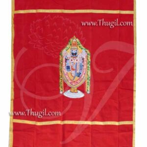 Velvet Lord Balaji Screen Thirai Seelai Venkateshwara Temple Altar Cloth Buy Online Size 7X5