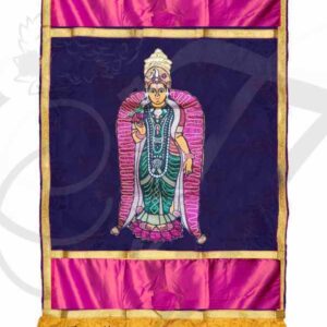 Velvet Meenakshi Screen Thirai Seelai Menakshi Temple Altar Cloth Karpagam