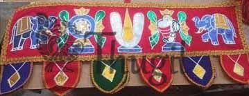 Entrance Decorative Cloth Vasal Thoranam Temple Front Altar Cloth Namam vadakalai