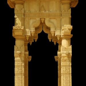 Traditional India Temple Pillars Banner Print Photo Quality Indian Dance Stage decoration