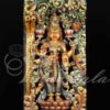 Beautiful Goddess Lakshmi Carvings Traditional stage screen Prints decorations India festival cultural gatherings