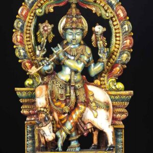 Lord Krishna Traditional stage banner decorations for bharatnatyam, dance art or cultural gatherings