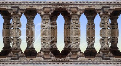 Stage decoration Pillars Photo Quality Print India weddings dance performances