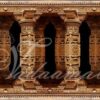 Stone Pillars Banner Print Photo Quality Indian wedding Stage temple decoration