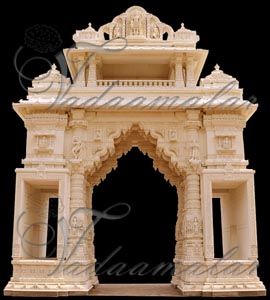 India Temple Pillars Banner Print Photo Quality Indian wedding Stage decoration
