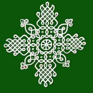 Banner Backdrop Kolam Rangoli Decorations for dance art or festivals buy now