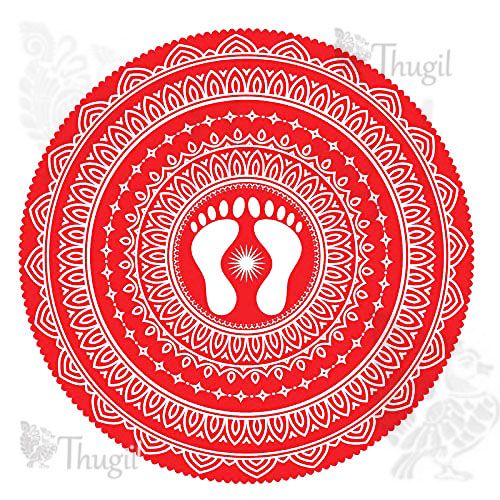 Custom size print Kolam Mugallu Backdrop Easy Decorations in Indian style