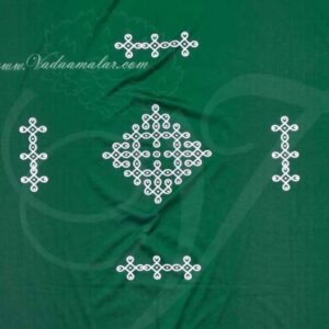 Kolam Backdrop in Cloth Indian Theme background - 6 feet