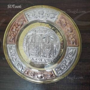 Thanjavur Art Plate with Swami Perumal Andal for corporate gifts for guests and dancers 7 inch