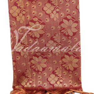 Maroon Poly Cotton Zari Brocade Shawl Gift Stole for Guests