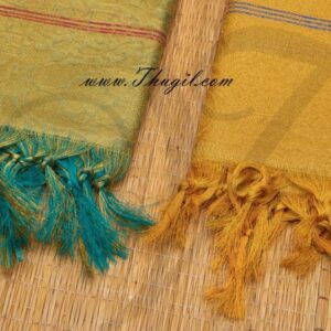 2 Pieces Poly Cotton Zari Brocade Shawl Gift Stole for Guests