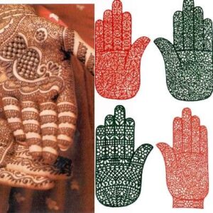 6pcs Mehandi Stencil Design