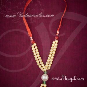 3.5" Small Deity Statue Beads Necklace Maala