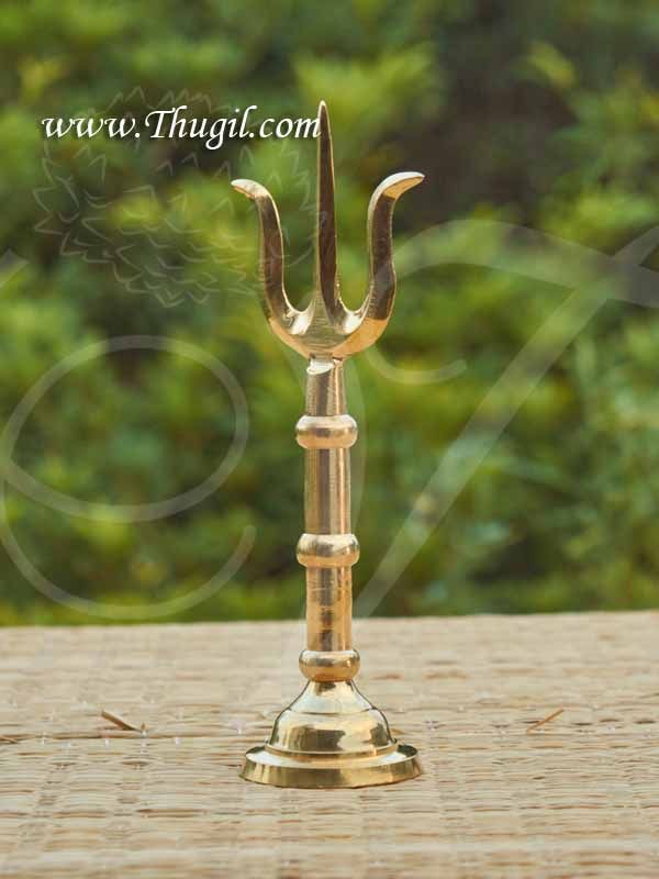 Trishul Soolam for Amman Shiva Shakti Brass Metal Symbol weapon Buy Now 7"
