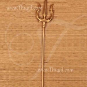 Brass Trishul Soolam for Amman Shiva Shakti 12 inches