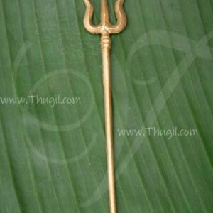 Brass Trishul Soolam for Amman Shiva Shakti 5.5 inches