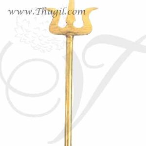 Trishul Soolam for Amman Shiva Shakti Brass Metal weapon 3.5 inches 2 pieces
