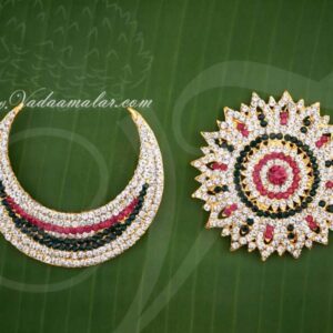 Sun and Moon kuchipudi Hair Ornament Chanran Sooriyan 3.2 Inches