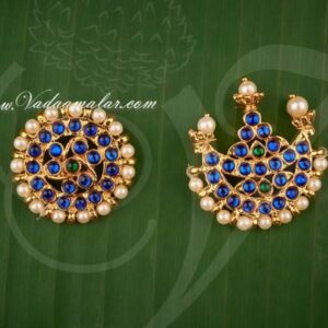 Suriyan Chandran Blue Kemp Jewellery Goddess Hair Ornaments
