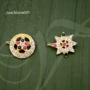 Suriyan Chandran Jewellery Goddess Hair Ornaments Multi Color 1 Inch