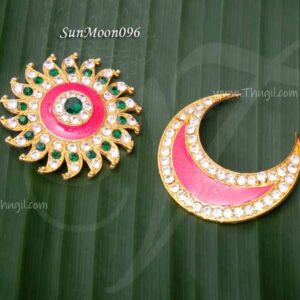 Suriyan chandran jewellery goddess hair Sun Moon 1.7 Inches