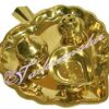 Brass plate inscent stick holder kumkum box Indian India Gift