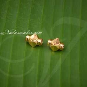 Gold Plated Ball Kundu for ThiruMangalyam Wedding Thali Bride - 2 Pieces Buy Now