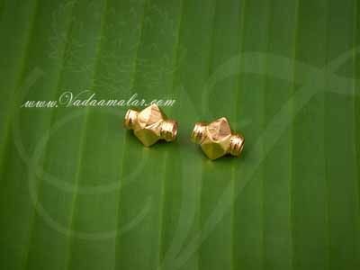 Gold Plated Ball Kundu for ThiruMangalyam Wedding Thali Bride - 2 Pieces Buy Now