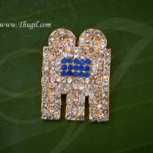 Thirumangalyam Mangalsutra For Goddess White With Blue Stones Buy Now