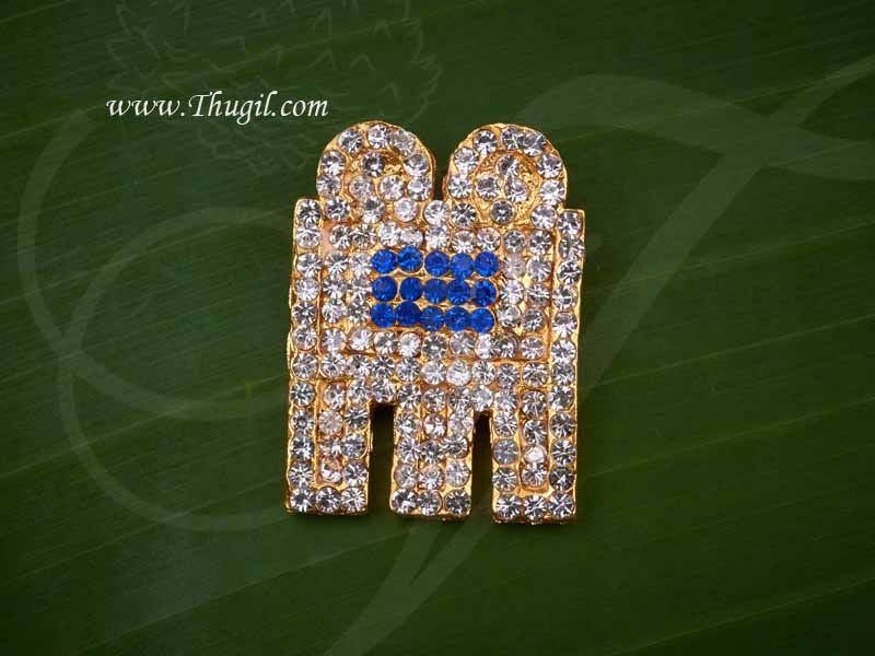 Thirumangalyam Mangalsutra For Goddess White With Blue Stones Buy Now