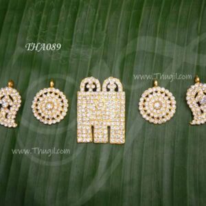 Thiru Mangalyam White Stone Large Size Mangalsutra 2 inches