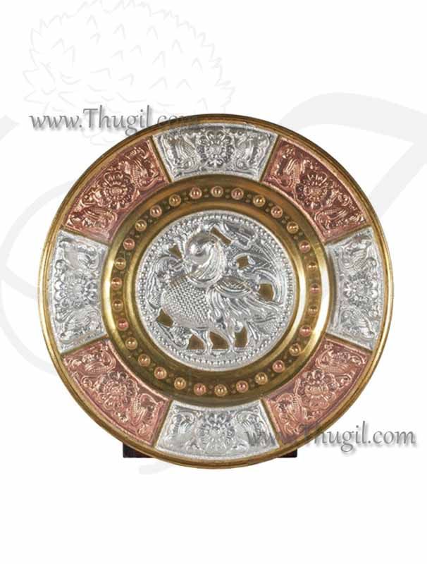 Thanjavur Thatu Tanjor Plate for Gift Handmade 10 inches