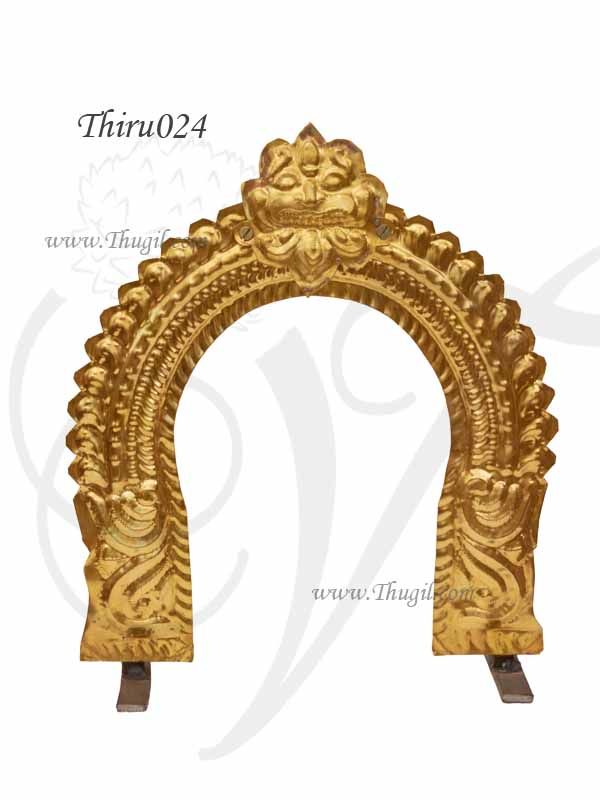 Prabhavali Brass Thiruvachi Magara Thoranam For Small Vighraham 9 inches