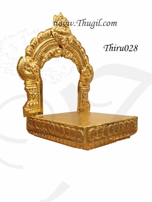 Brass Prabhavali Peedam Thiruvachi Arch Gold Plated For Statues 20 inches