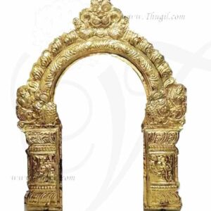 3.5 feet Temple Prabhavali Brass Thiruvachi Arch for Hindu Gods Arch